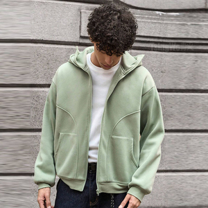Sweat à capuche vintage épais en molleton de coton tissé écologique de haute qualité pour homme, style streetwear, personnalisable - Product Image 5