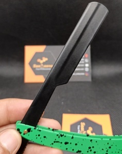 Custom Design High Quality Barber <b>Razor</b> Shop Use Shaving Stainless Steel <b>Single</b> Edge <b>Blade</b> Straight <b>Razor</b> Customizable SAAQAANS - Product Image 4