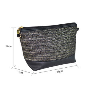 Vietnam logotipo personalizado lona natural cremallera aceite esencial bolsa algodón cosméticos pluma bolsas con asa - Product Image 3