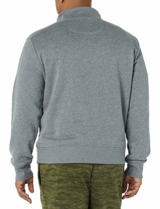 Sweat-shirt polaire OEM pour homme, 1/4 zip, 100 % coton, chaud et doux, idéal pour l'hiver, l'entraînement, le golf, designs personnalisables, teinture unie - Product Image 4