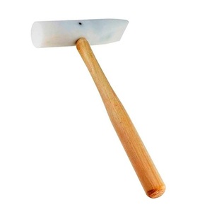 Martillo plano de nailon con cabeza grande de 2 pulgadas, mazo de plástico para conformado y abocardado, para metalistería, con mango de madera, para conformado y abocardado de metal y alambre - Product Image 6