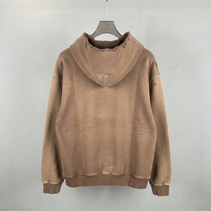 Sweat-shirt à capuche de qualité supérieure pour homme, coupe oversize, épaules tombantes, 100% coton molletonné, effet délavé. - Product Image 2