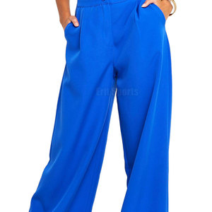Lightweight Durable Material High Quality Casual Women Flare <b>Trousers</b> Mid Waist <b>Summer</b> Breathable Eco-Friendly Full Length Top - Product Image 6