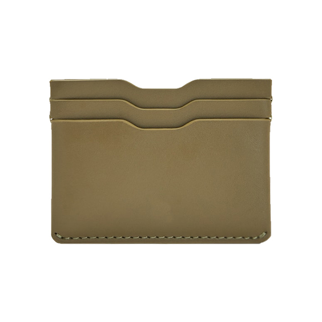 Slim Leather Wallet RFID Blocking Minimalist Credit Card Case Compact Unisex Travel Accessory Customizable Color Logo No Closure