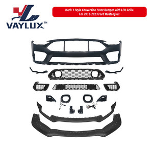 Pare-chocs avant style <span class=keywords><strong>Mach</strong></span> <span class=keywords><strong>1</strong></span> avec calandre LED pour <span class=keywords><strong>Ford</strong></span> <span class=keywords><strong>Mustang</strong></span> GT 2018-2023, accessoires de carrosserie, pièces auto à <span class=keywords><strong>vendre</strong></span> - Product Image 4
