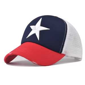 Gorra Trucker con Diseño de Estrellas, Malla Transpirable, Ajustable, Unisex, Estilo Casual para Exteriores, Primavera/Verano, para Adultos - Product Image 3