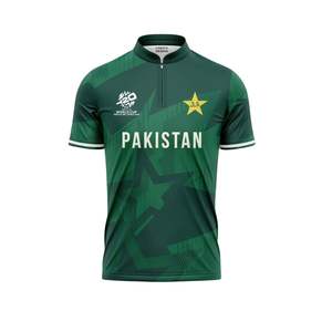 Camisetas de críquet de Pakistán T20 de secado rápido por sublimación, jersey y pantalones de críquet, uniforme de críquet para adultos y jóvenes, 100% poliéster - Product Image 3