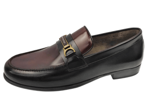Zapatos Formales de Hombre, Estilo Slip-On, Parte Superior de Cuero Vacuno, Suela de Goma Lisa, Punta Cerrada, Antideslizantes, con Amortiguación de Aire, para Oficina y Carrera Profesional - Product Image 3