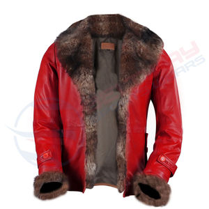 Chaqueta de Motociclista Clásica para Hombre, de Cuero Suave, Estilo Retro, Forro Cómodo, con Bolsillos con Cremallera Funcionales - Product Image 2