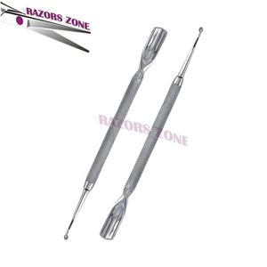 Empujador de cutículas de uñas al por mayor herramienta de manicura de acero inoxidable para limpiar cutículas - Product Image 4