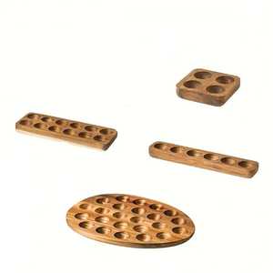 Wooden <b>Egg</b> Holder Tray Long Design <b>Egg</b> <b>Storage</b> Board Kitchen <b>Egg</b> Organizer <b>Egg</b> Serving Tray Wooden <b>Egg</b> Display Rack - Product Image 5