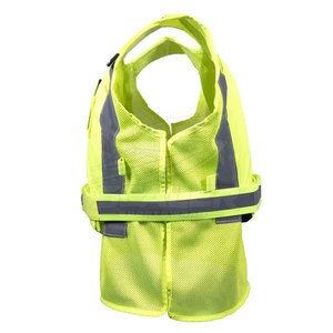 Chaleco de Seguridad Reflectante Impermeable de Malla de Poliéster con Cinta Reflectante para Construcción, Seguridad Vial, Trabajo Industrial ANSI/EN - Product Image 3