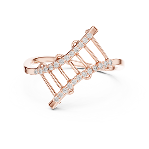 Anillo de Diamante Cultivado en Laboratorio, Corte Brillante, Chapado en Rodio, Oro Blanco de 18 Quilates, para Compromiso, Boda, Fiesta, Regalo, Uso Diario, Glamuroso - Product Image 5