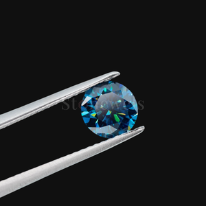 Diamante Azul Redondo Brillante Cultivado en Laboratorio, Certificado HPHT CVD, Directo de Fábrica, para Fabricantes de Joyería - Product Image 2