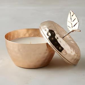 Handcrafted Luxury Metal Candle Bowl Engraved Pattern Decorative Candle Holder Jar Container For Wedding Event <b>Table</b> Decoration - Product Image 5