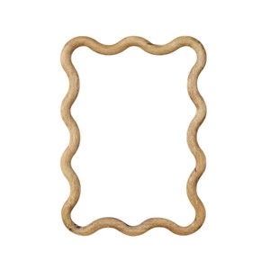 Miroir mural en bois artisanal de forme irrégulière, en forme de galet, pour hôtel de luxe, salle de bain, décoration intérieure - Vente en gros - Product Image 6