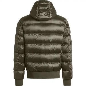 Custom Logo High Gloss Orange Waterproof Reflective Canvas Puffer Jacket Unisex Shiny <b>Bubble</b> <b>Coat</b> Hooded Summer Streetwear OEM - Product Image 6