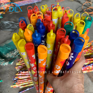 ไม้กวาดไม้ถูพื้นไม้ทำจากพีวีซีลายดอกไม้ด้ามไม้กวาดไม้ถูพื้นด้ามจับไม้กวาดทำจากสแตนเลส - Product Image 2