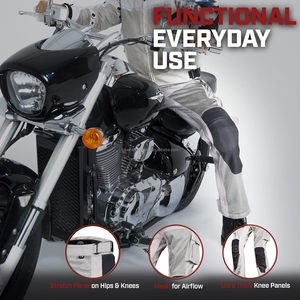 Pantalones de Motociclismo con Protección CE, Malla Textil, Resistentes al Viento, para Verano, Invierno y Todas las Estaciones, Equipo de Turismo - Product Image 4