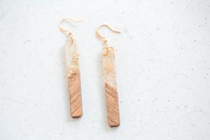 Handmade Natural <b>Resin</b> & Wood Drop Earrings for Women Lightweight Boho Dangle Natural Pearl Party Jewelry Gift - Product Image 5