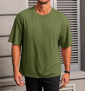 เสื้อยืดแขนยาวโอเวอร์ไซส์ผู้ชาย คอโอ ผ้าฝ้ายพรีเมียม สไตล์สตรีทแวร์ - Product Image 6
