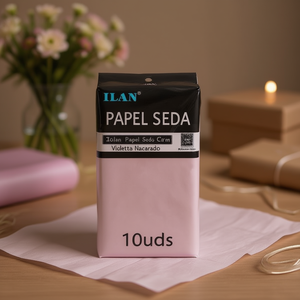Ilan Carta Velina 50x66 Cm Viola Chiaro Perlato 10 Pezzi - Product Image 2