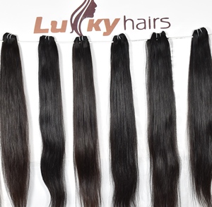 Extensions de cheveux humains brésiliens 100% naturels, lisses, non traités, tissage double machine, qualité supérieure - Product Image 4