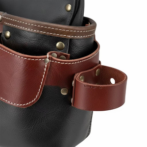Service OEM, dernier design, sac à outils en cuir réutilisable / Sac à outils en cuir véritable personnalisé avec logo, meilleure vente - Product Image 5