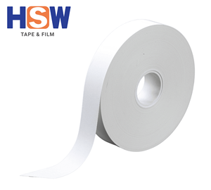 Cinta de Papel Kraft PP Termosellable de 18.5mm x 115um, Blanca, Ecológica, para Máquina Flejadora Automática - Product Image 1