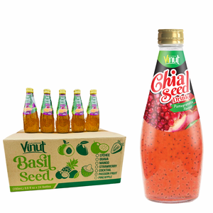 Etiqueta privada 290ml Granada Chia Seed Drink - Vietnam, sin azúcar, precio de fábrica, OEM/ODM, muestra gratis disponible - Product Image 1