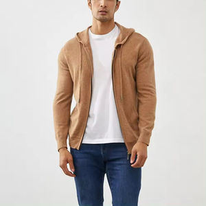 Fabricantes de Sudaderas con Capucha Personalizadas con Logotipo, para Hombre, de Cachemira Orgánica y Lana Merino, Estilo Moderno, Hombros Caídos, Tejido Grueso - Product Image 2