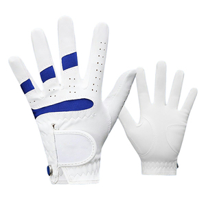 Guantes de golf usados de primera calidad para mano derecha e izquierda, transpirables, de material suave, guantes de golf de alta gama con logotipo personalizado en color. - Product Image 3