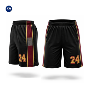 กางเกงบาสเก็ตบอลพิมพ์ลายแบบรีดร้อน 100% โพลีเอสเตอร์ แห้งเร็ว ต้านเชื้อแบคทีเรีย ระบายอากาศได้ดี สำหรับผู้ใหญ่ ทั้งชายและหญิง  พร้อมสกรีนชื่อทีมและหมายเลขตามสั่ง - Product Image 3