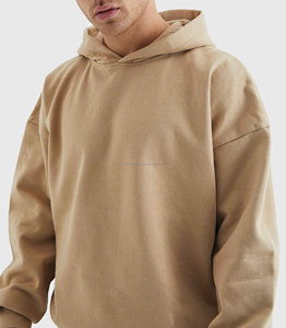 Sweats à capuche boxy tendance pour hommes, légers, à séchage rapide, impression de logo personnalisée, streetwear, pull-over 100% coton - Product Image 5