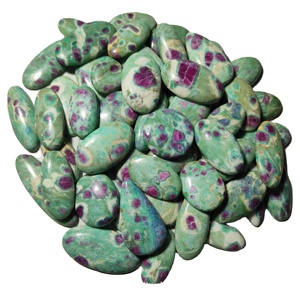 Precio al por mayor Rubí Fucsita Cabujón Suelto Lote Calidad Única Joyería Curativa Blanco Rojo Cristal Diamante Cuarzo Jade Oval - Product Image 5