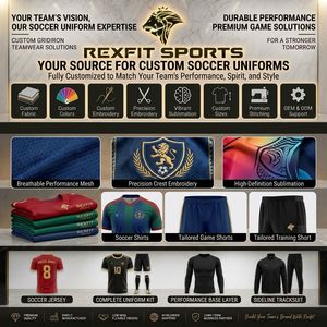 Conjunto de Uniforme de Fútbol Personalizado para Adultos, Camiseta y Pantalones Cortos de Poliéster Transpirable para Verano, Impresión Digital, Conjunto de Uniforme para Equipo - Product Image 4