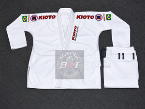 Vêtements d'arts martiaux 100% coton tissage perlé 460g broderie imprimée Kimono de Jiu-Jitsu Brésilien Gi Tenue de sport personnalisée Judo BJJ - Product Image 2