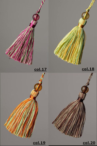 37 couleurs, 9 cm, 3,54 pouces, mini pompon avec perle, soyeux, coloré, pompon personnalisé, fabriqué au Pakistan, haute qualité, utilisation décorative pour vêtements - Product Image 2