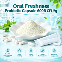 Capsule Probiotique Multi-Souches 600 milliards UFC/g Certifiée Brevetée pour l'Hygiène Buccale – Ingrédients Rafraîchissants – Prise en Charge du Service OEM