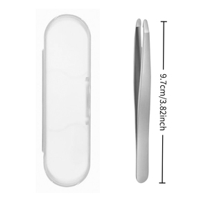 Pinzas de Precisión para Cejas de Acero Inoxidable con Punta Puntiaguda de 9.7 cm, Reutilizables, Estilo Moderno para un Diseño de Cejas Perfecto - Product Image 1