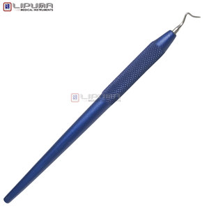 Herramienta para Modelar y Tallar Fisuras, Color Azul, N.° [Número] 3 Instrumentos Dentales de Doble Punta de Acero Inoxidable para Cera Restauradora - Product Image 4