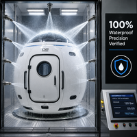 Maison Capsule Spatiale Extrêmement Durable, Villa Mobile de Luxe Toutes Saisons, Résistante au Vent et aux Tremblements de Terre pour Projets Mondiaux