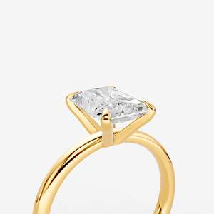 Classic Radiant Solitaire <b>Ring</b> in 18K Rose Gold Diamond Fine <b>Ring</b> For Women Anniversary Gift Fine Jewelry <b>Engagement</b> Supply Bulk - Product Image 5