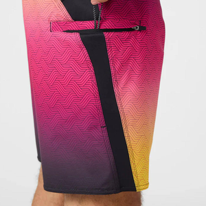 <b>Men's</b> Gradient Geometric Print Board Shorts Quick Dry Drawstring Casual Swim <b>Trunks</b> Short Length - Product Image 4