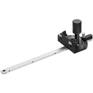 Goniometro di precisione con 15 angoli regolabili, in acciaio con molla, compatibile con scanalature da 3/4FT X 3/8FT, realizzato in lega di alluminio. - Product Image 5