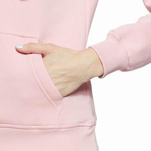 Sweatshirts d'hiver décontractés pour femmes fabriqués au Pakistan, à capuche rose, avec un design frontal en sequins et cristaux, respirants - Product Image 4