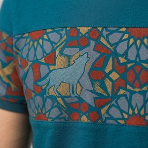 เสื้อยืดผู้ชายลายกราฟิกสีเขียวอมฟ้า แขนสั้น คอกลม ผ้าฝ้ายนุ่ม สวมใส่สบายทุกวัน แฟชั่นทันสมัย - Product Image 6
