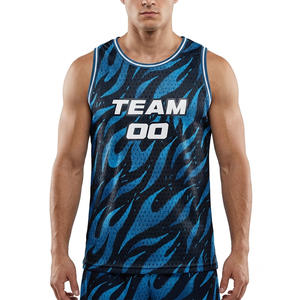Maillot de basket-ball en mesh respirant de haute qualité, personnalisable OEM, sublimation de haute qualité pour les sports d'été, votre design et vos numéros. - Product Image 5