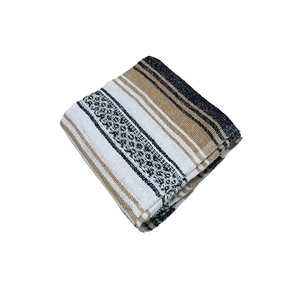 Manta de lana Falsa Natural de lujo tejida personalizada de alta calidad para el hogar, sala de estar, uso de estilo mexicano - Product Image 4