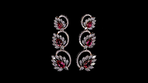 Parure de bijoux de luxe pour femme en argent rhodié avec diamants de laboratoire certifiés IGI, coupe marquise, pour mariée et soirée - Product Image 5